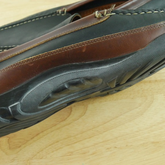 Allen Edmonds Boulder Mens 12 D Black Brown Leather Driving Loafers Moc Toe Shoe main image 11